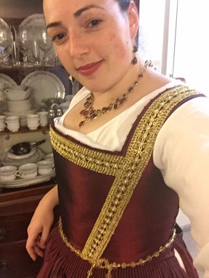 Reinforcing the bodice with more stabilizer